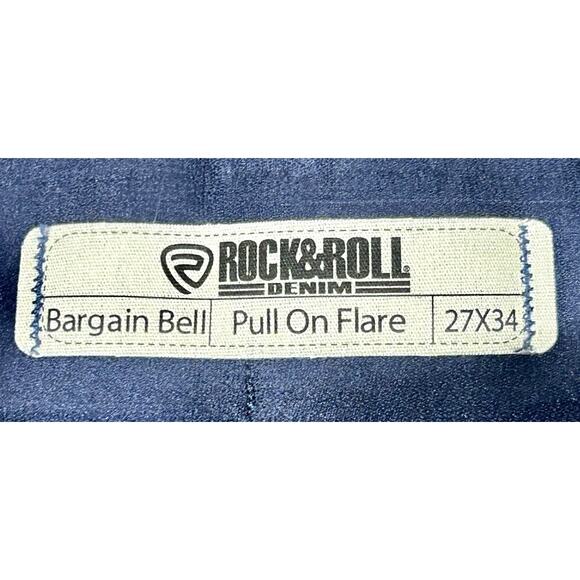Rock And Roll Denim Bargain Bell Pants Women's 27x34 Pull On Flare Corduroy - Picture 6 of 13